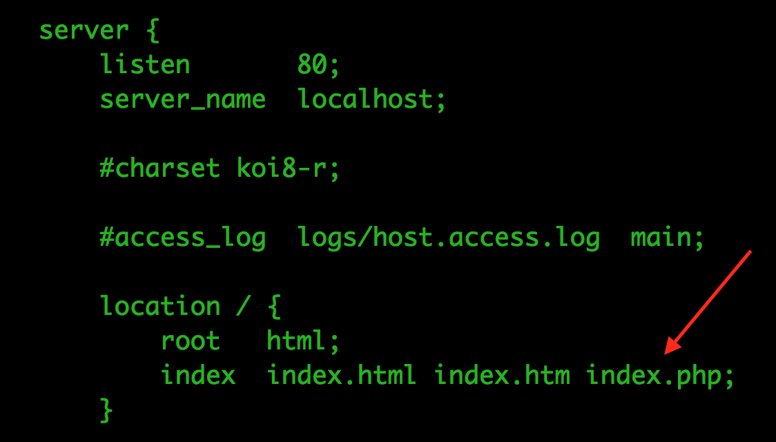 nginx配置文件添加index.php解决403Forbidden错误